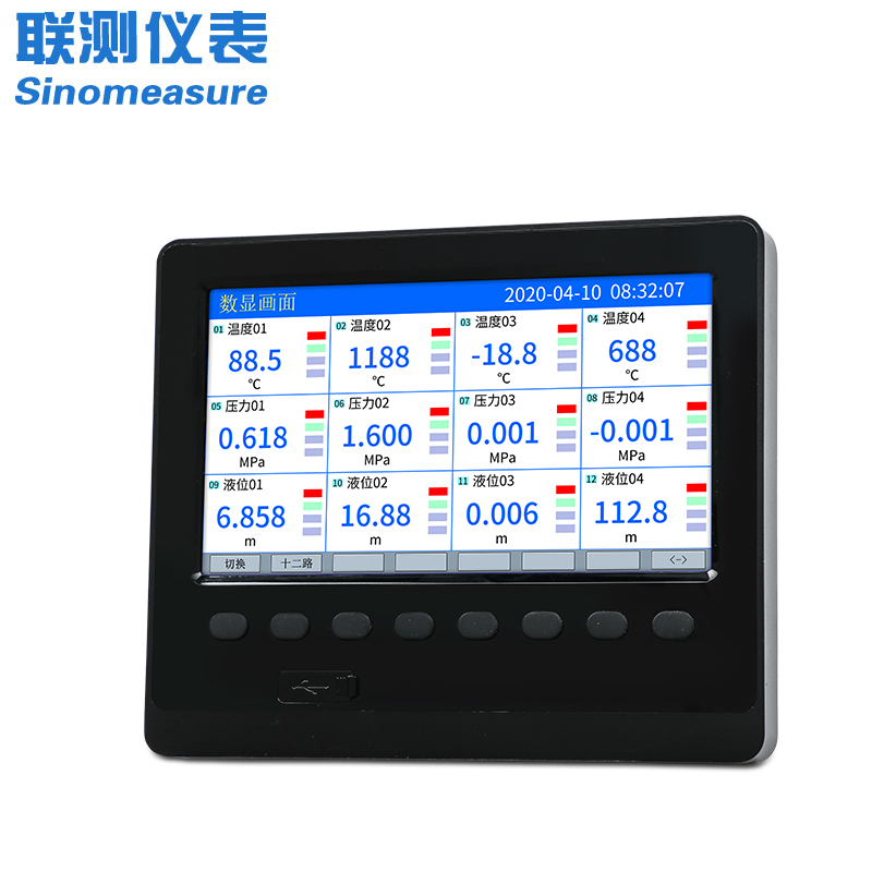 聯測-SIN-R6000C/4000C_1~48路可選-7英寸寬屏_彩色/藍屏_無紙記錄儀_溫度_壓力_多種參數